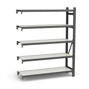 Mini Porta Paletes Complementar A250xL185xP80 - 5 Níveis 500 Kg Por Nível Com MDF