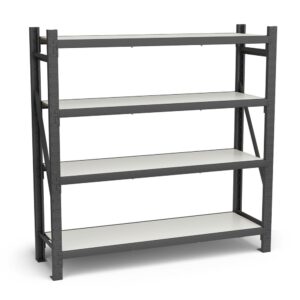 Mini Porta Paletes Inicial A200xL185xP80 - 4 Níveis 300 Kg Por Nível Com MDF