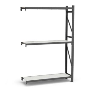 Mini Porta Paletes Complementar A300xL120xP60 - 3 Níveis 300 Kg Por Nível Com MDF