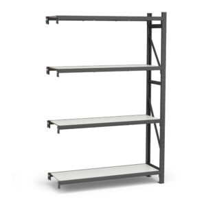 Mini Porta Paletes Complementar A300xL120xP60 - 4 Níveis 300 Kg Por Nível Com MDF