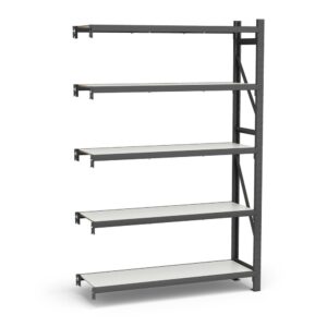 Mini Porta Paletes Complementar A300xL185xP60 - 5 Níveis 300 Kg Por Nível Com MDF